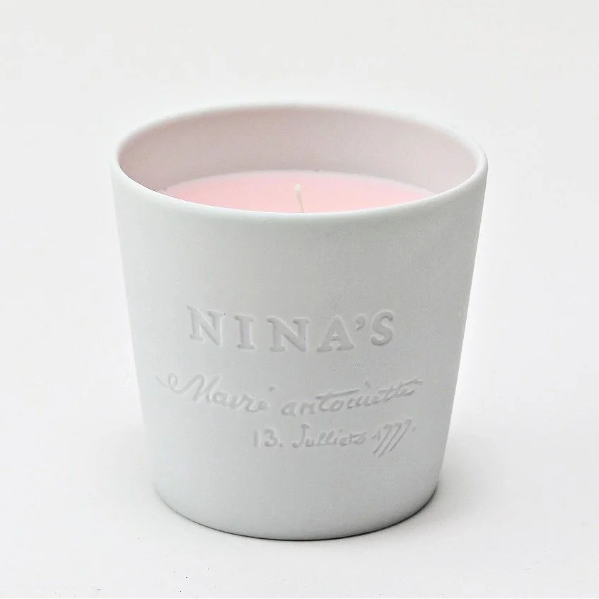 Marie Antoinette Scented Candle in Embossed Jar Versailles Rose